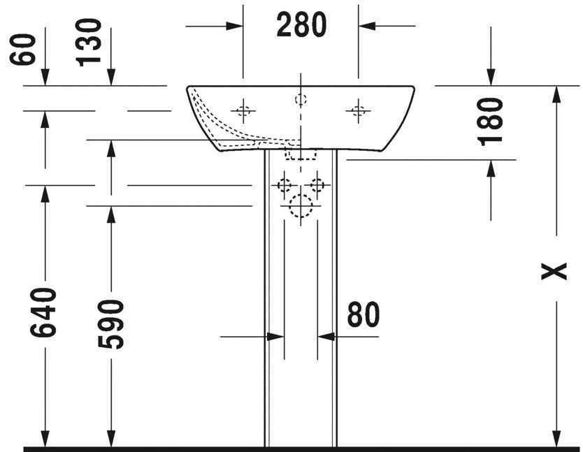 Умивальник Duravit ME by Starck 2335550030