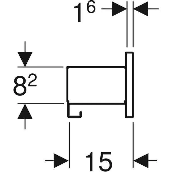 Настенная полка Geberit Smyle Square 500.362.JL.1