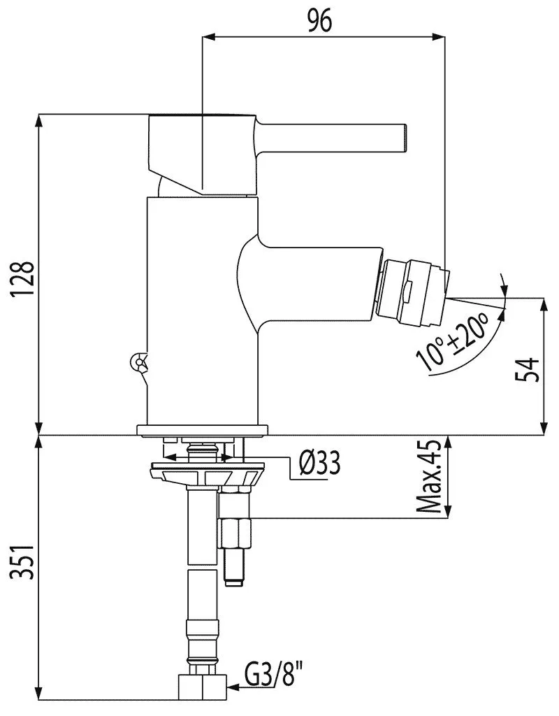 Смесители для биде Tres Alplus 20312003