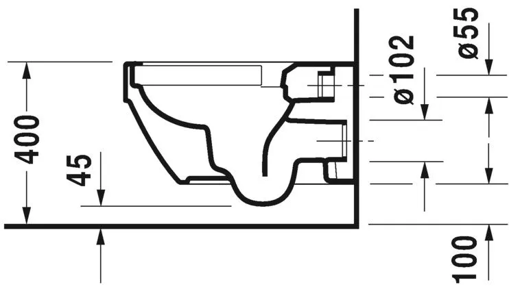 Унитаз подвесной Duravit Vero Air (Rimless) 2525092000
