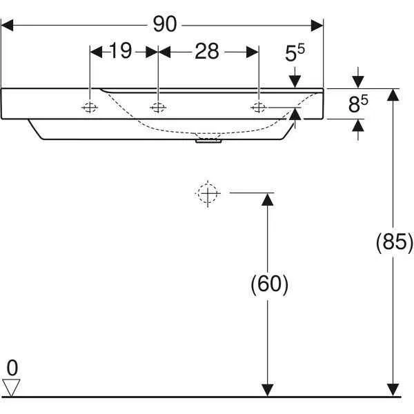 Дзеркальний шафачик Geberit CITTERIO 500.535.01.1