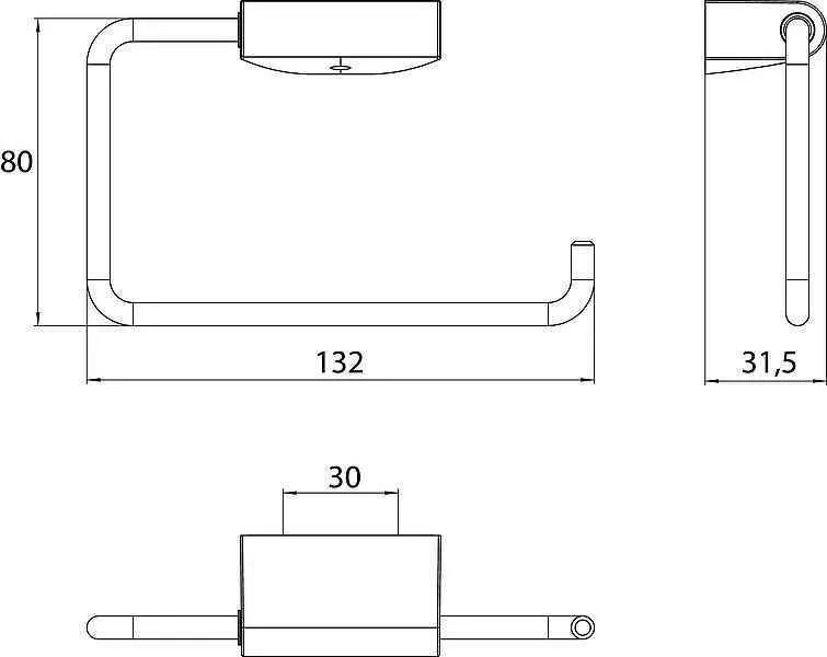 Бумагодержатель Emco Flow (запасной) 2705 001 00