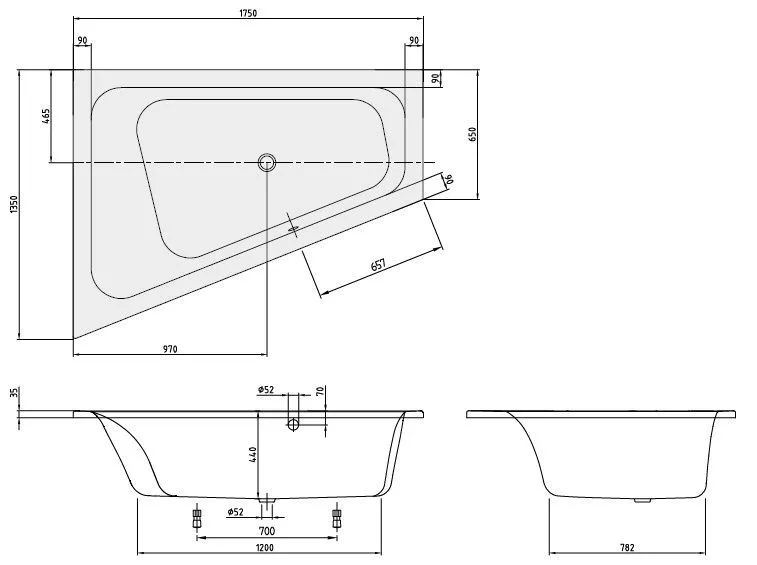 Ванна Villeroy and Boch Loop&Friends UBA175LFS9LIV-96