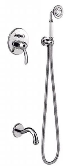 Набор: смеситель - душевой комплект - излив Tres Clasic 24218005