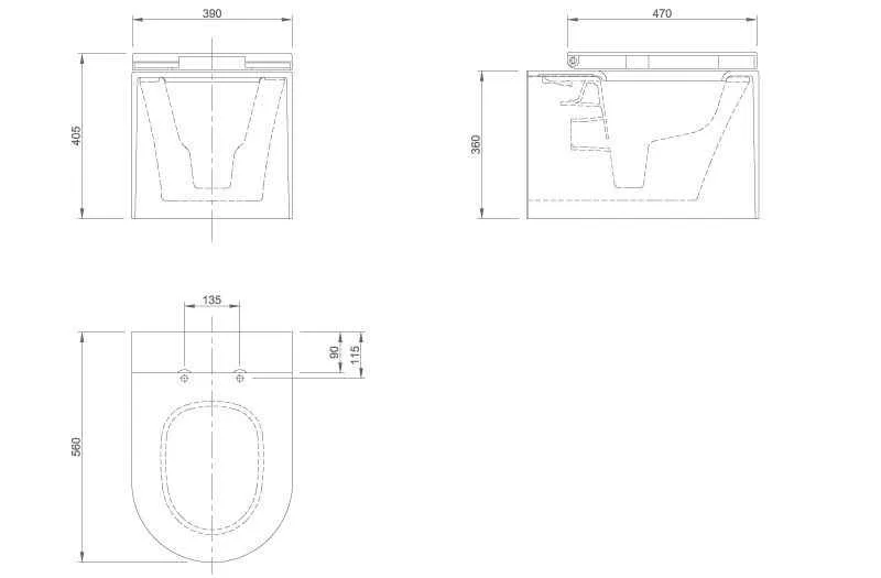 Унітаз підвісний Knief Moon