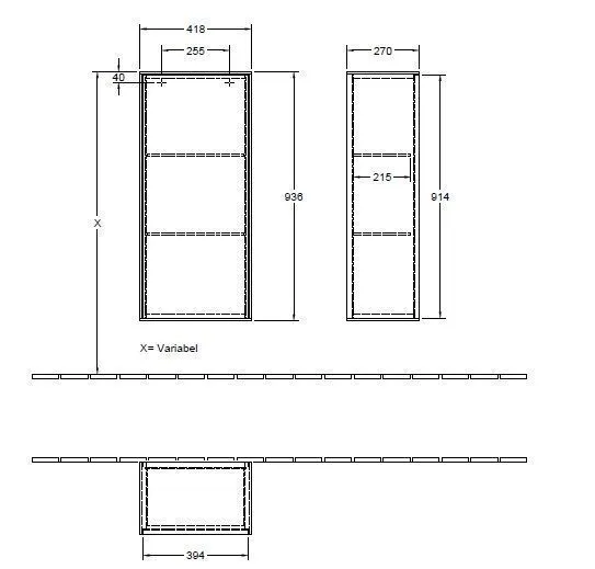 Шкаф боковой для ванной комнаты Finion Villeroy and Boch (левосторонний) G56000GM