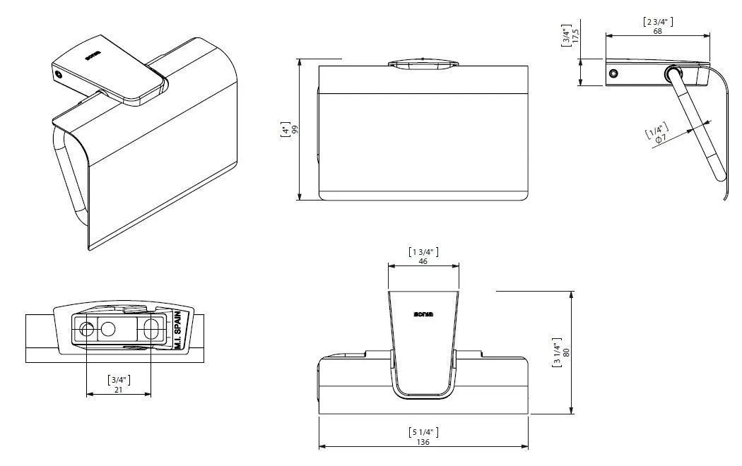 Бумагодержатель Creabath Soul 192342