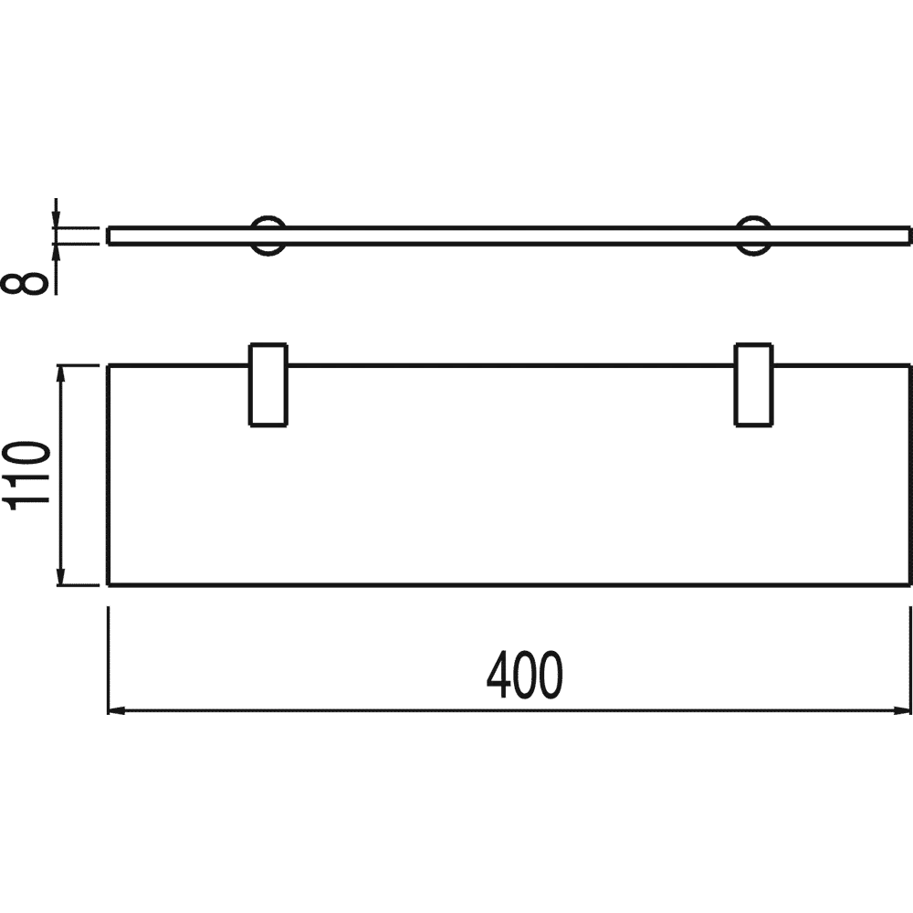 Скляна поличка Tres Loft 16163615