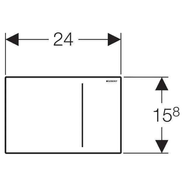 Клавіші змиву води Geberit Sigma 70 (12) 115.620.SQ.1