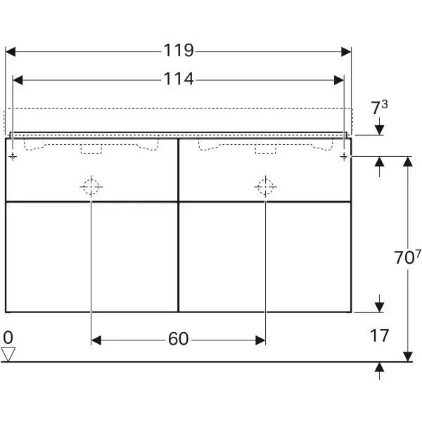 Тумба под умывальник Geberit  iCon 840520000