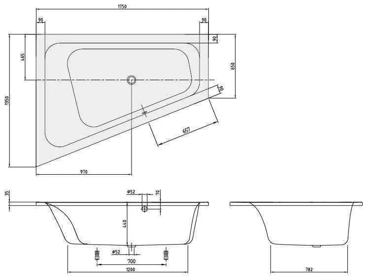 Ванна Villeroy and Boch Loop&Friends UBA175LFS9LIV-96