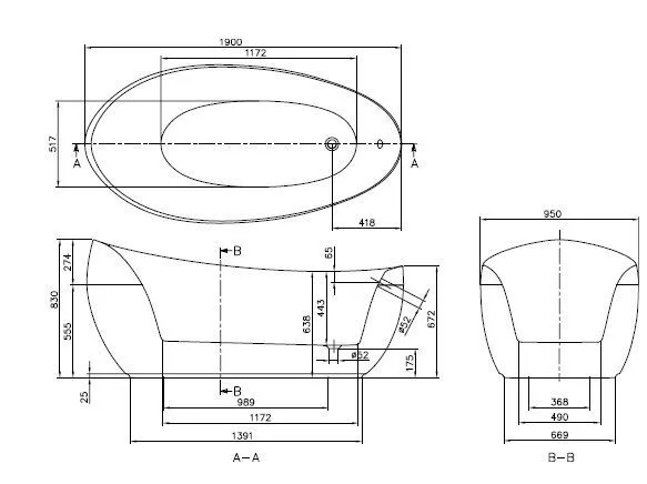 Ванна отдельностоящая Villeroy & Boch Aveo UBQ194AVE9PDV-01 (Выставочный образец)