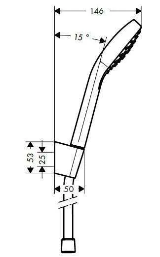 Душовий набір Hansgrohe Croma Select S Vario (110/1250-1600) 1jet 26420400
