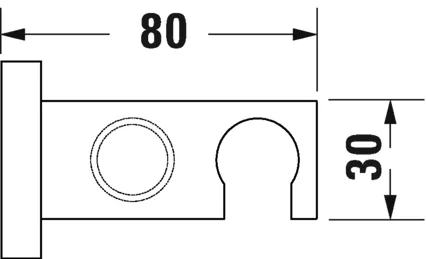 Шланговое під'єднання Duravit з клапаном зворотного потоку в муфті шланга UV0630026000