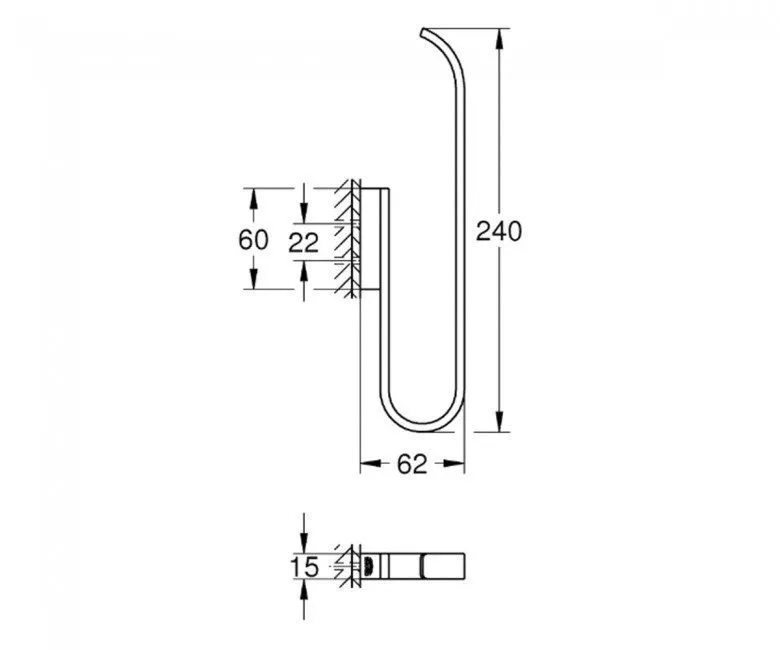 Бумагодержатель Grohe Selection 41067AL0