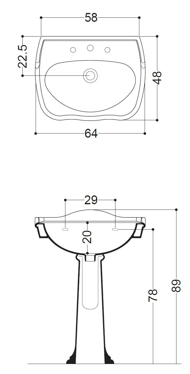 Умывальник AXA Contea 0603101