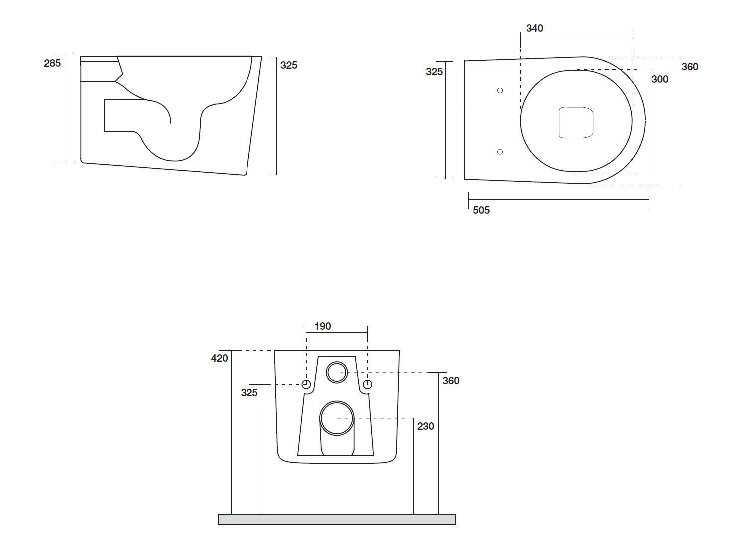 Унитаз подвесной AXA DP 8401001