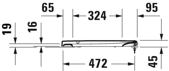 Кришка для унітазу Duravit 0063390000