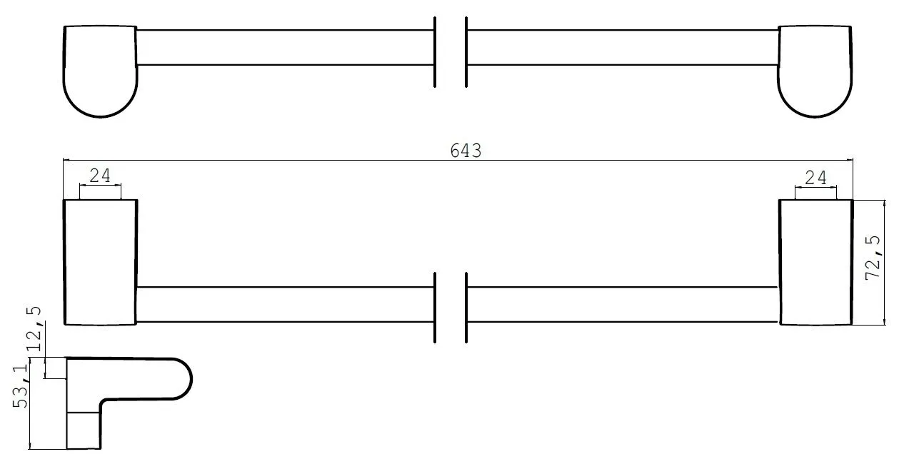 Полотенцедержатель Emco Mundo 3360 001 60