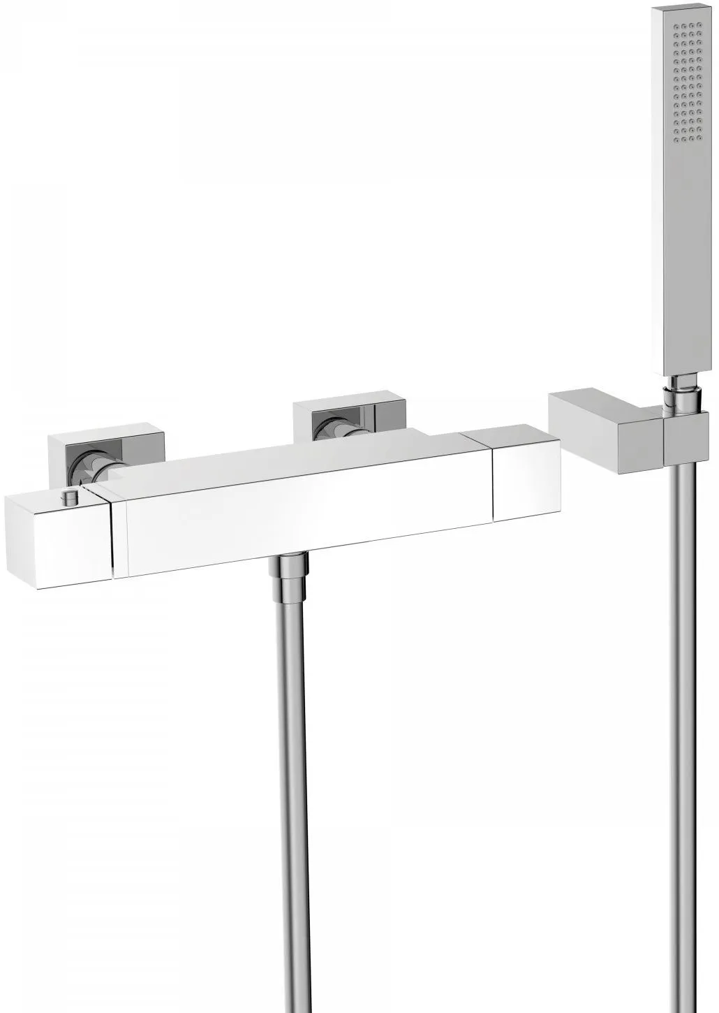 Набор: смеситель для ванны с душевым набором Tres Slim 20217409BL