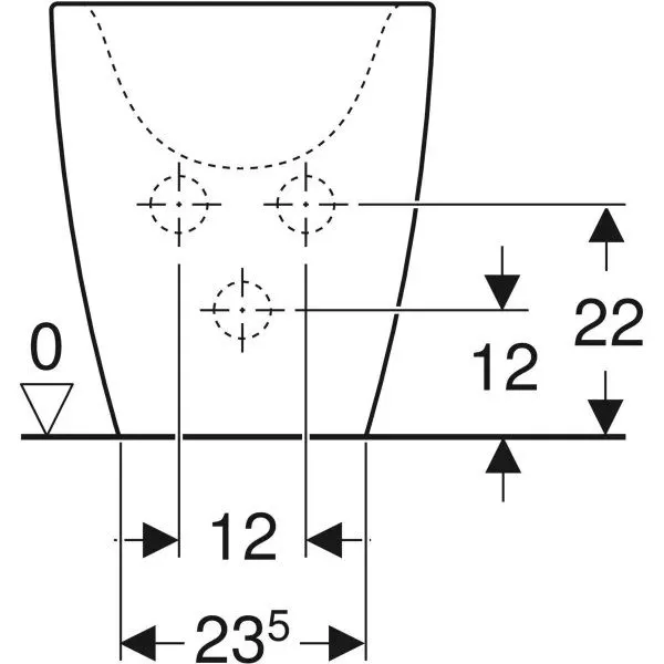 Биде напольное Geberit CITTERIO