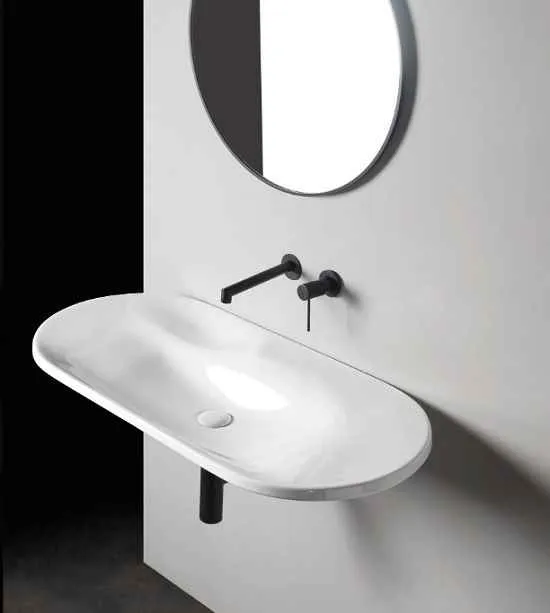 Delano Раковина овальна підвісна 1000 * 460 мм, білий