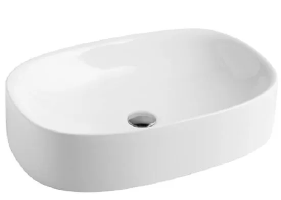 Wild Раковина на столешницу 60*40 см, глянцевый белый