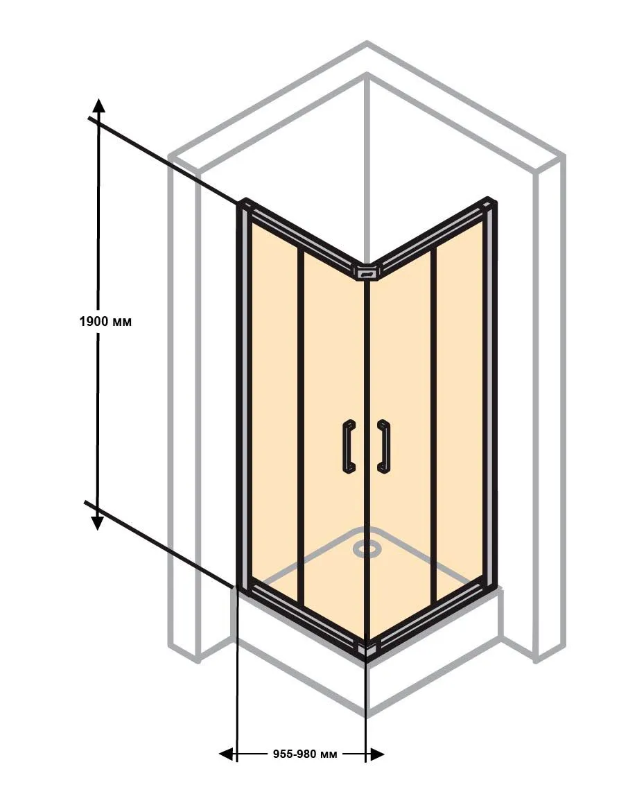 Раздвижная душевая кабина Huppe Classics 2 C20104.069.321