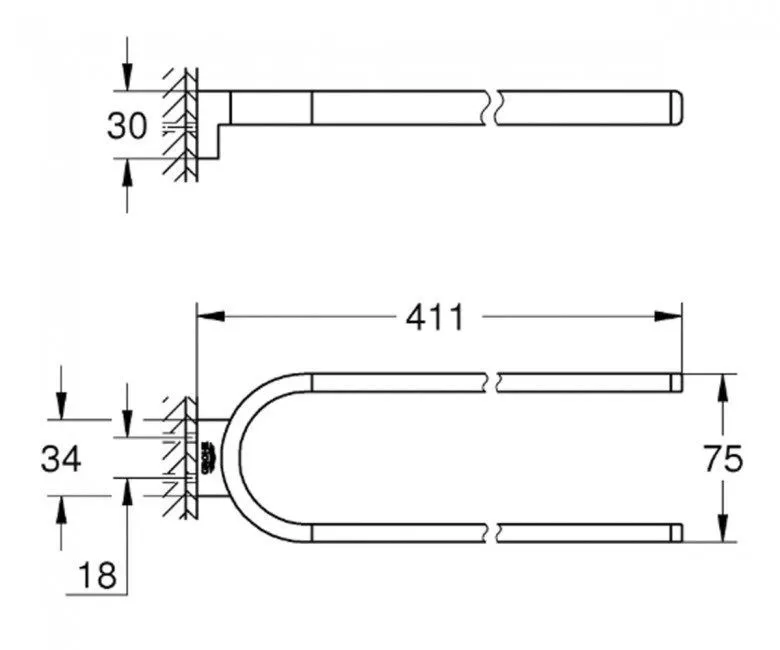Полотенцержатель Grohe Selection 41059BE0