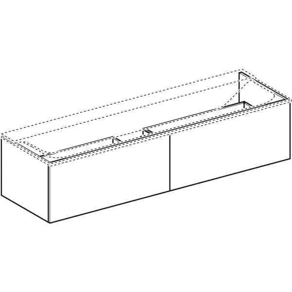 Шкафчик под умывальник Geberit XENO² 500.346.43.1