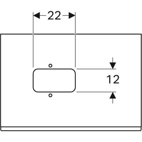 Тумба для умивальника Geberit CITTERIO 500.558.JJ.1