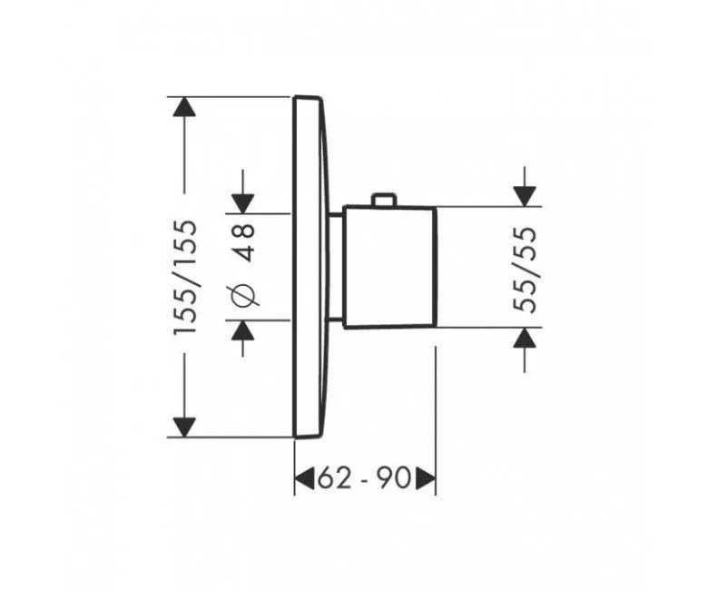 Термостат Hansgrohe Ecostat 15770000