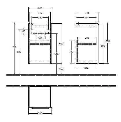 Тумба для умивальника Subway 2.0 Villeroy and Boch A81711FP