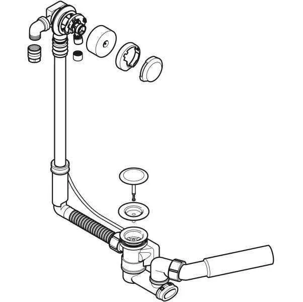 Злив-перелив для ванни Geberit 150.710.21.1