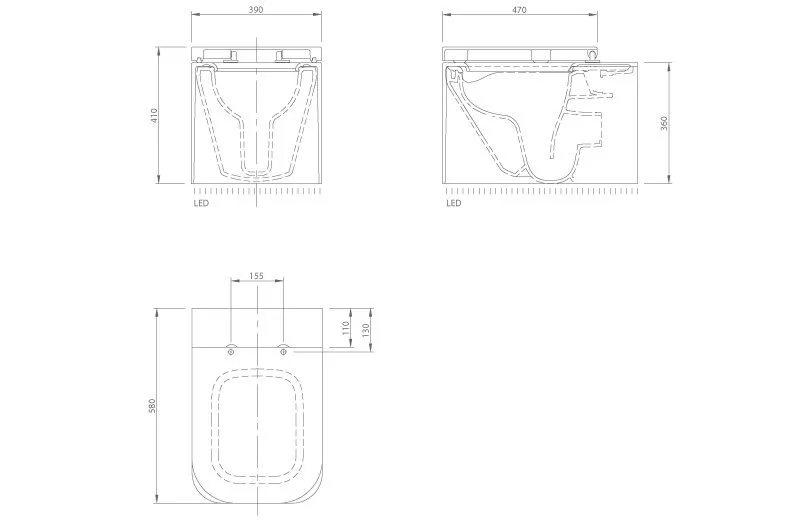Унитаз подвесной Knief Shine