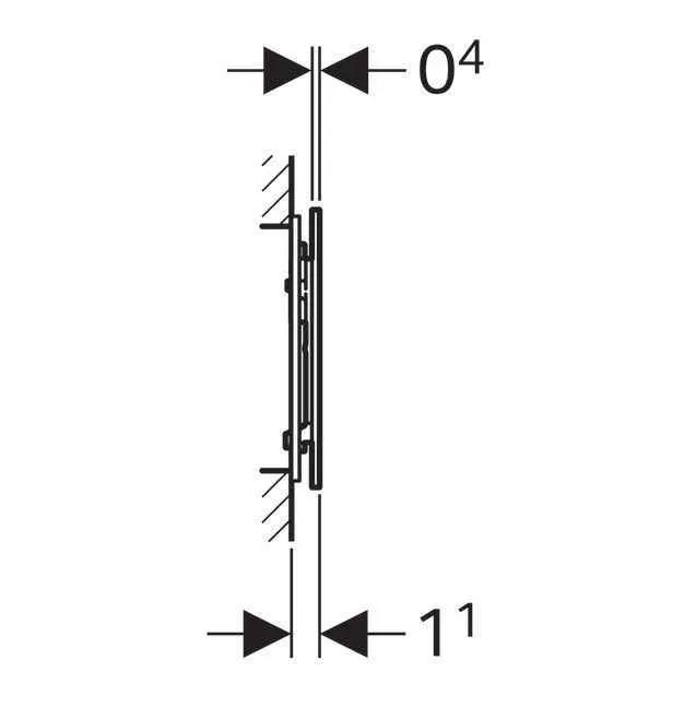 Клавіші змиву води Geberit Sigma 70 (12) 115.620.SQ.1