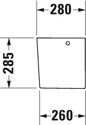 Полупьедестал Duravit 0858300000