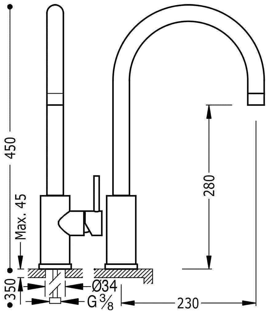 Змішувачі на кухню Tres 162540
