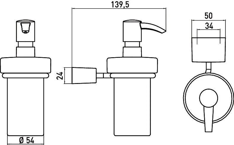 Дозатор для рідкого мила Emco Logo 2
