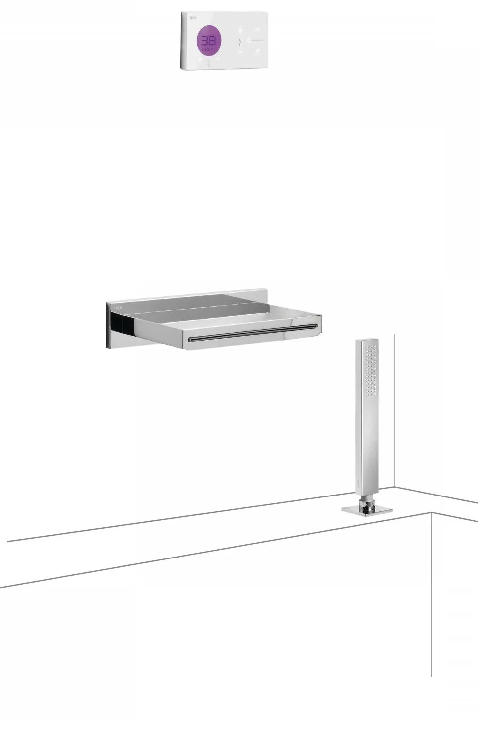 Термостат, излив и душевой набор Tres Shower Technology 9286570