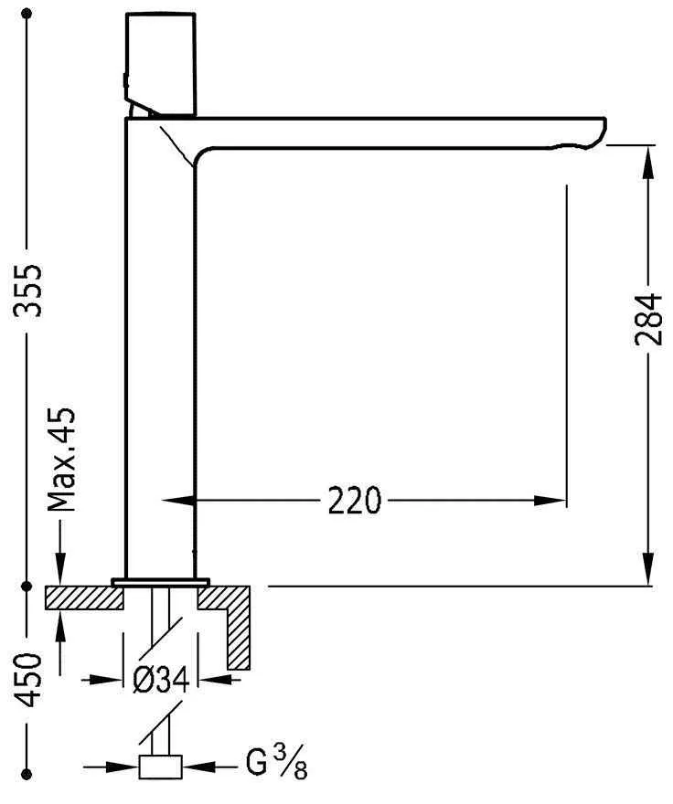 Змішувачі для раковини Tres Max 06120306