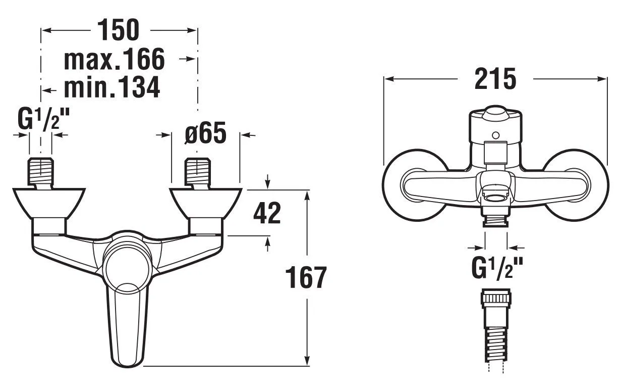 Смеситель для ванны и душа  Jika Lyra Plus H3312820040001