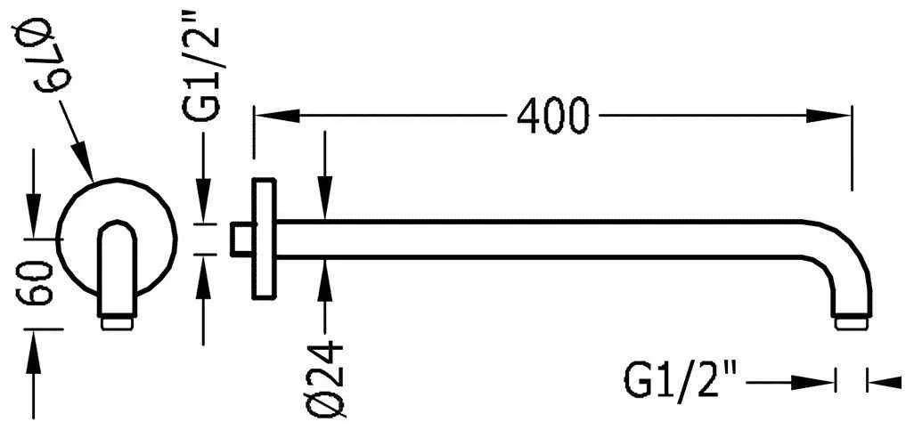 Тримач верхнего душа Tres 13462104