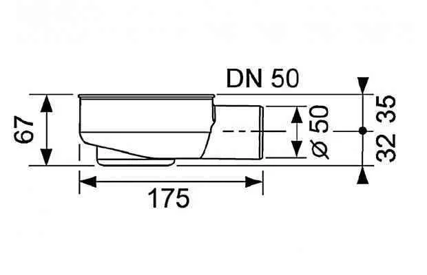 Сифон для трапа Tece 650000