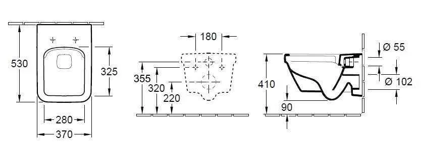 Унітаз підвісний з кришкою Villeroy and Boch Architectura 5685HRR1