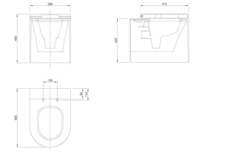Унитаз напольный Knief Moon