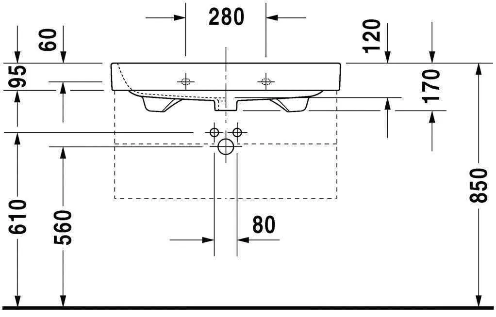 Умивальник Duravit Happy D.2 2318800027