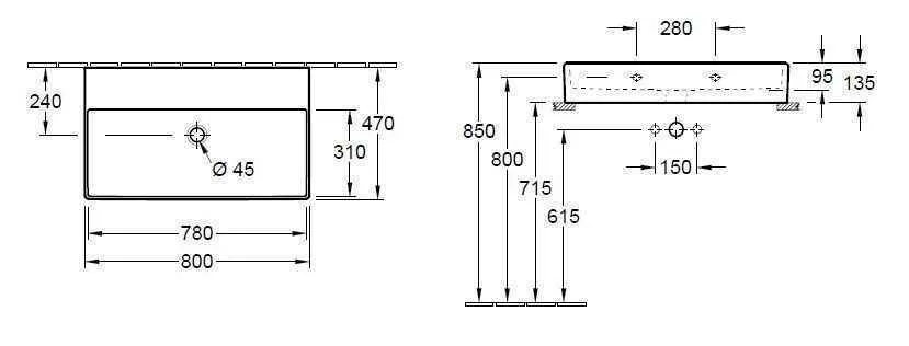 Раковина на стільницю Villeroy and Boch Memento 2.0 4A228FRW