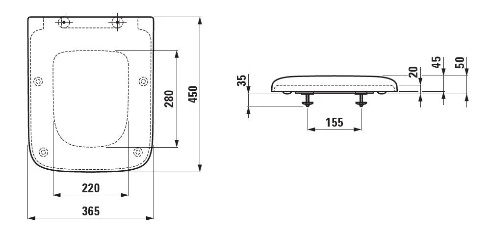 Крышка сиденья Laufen Palace (с плавным опусканием)