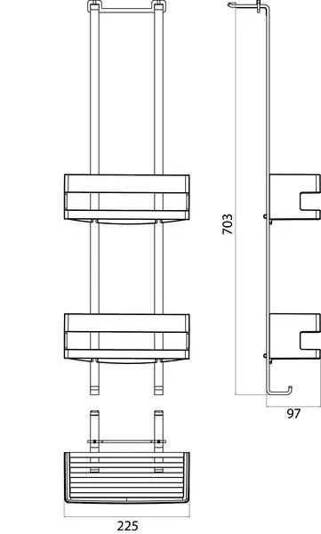 Система підвісних поличок Emco System 2